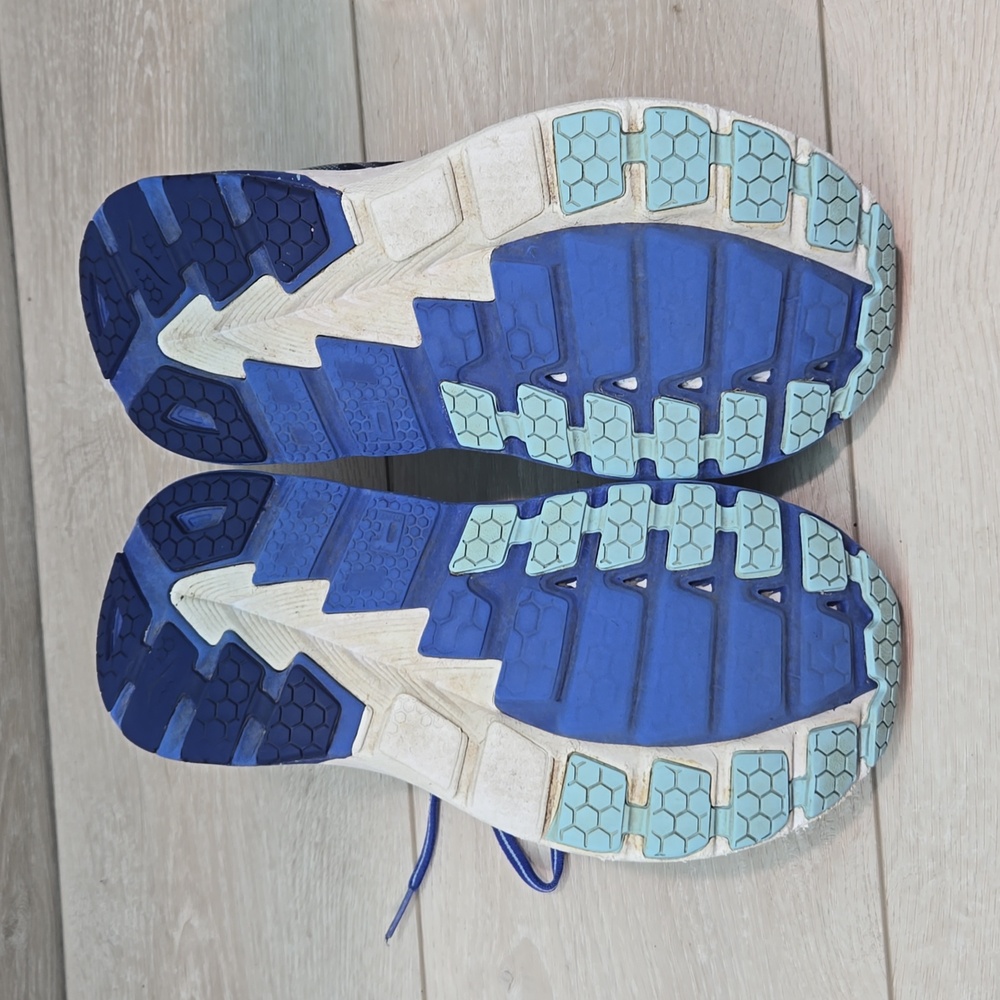Hoka Men's Navy and Teal Athletic Running Shoes - Picture 11 of 12